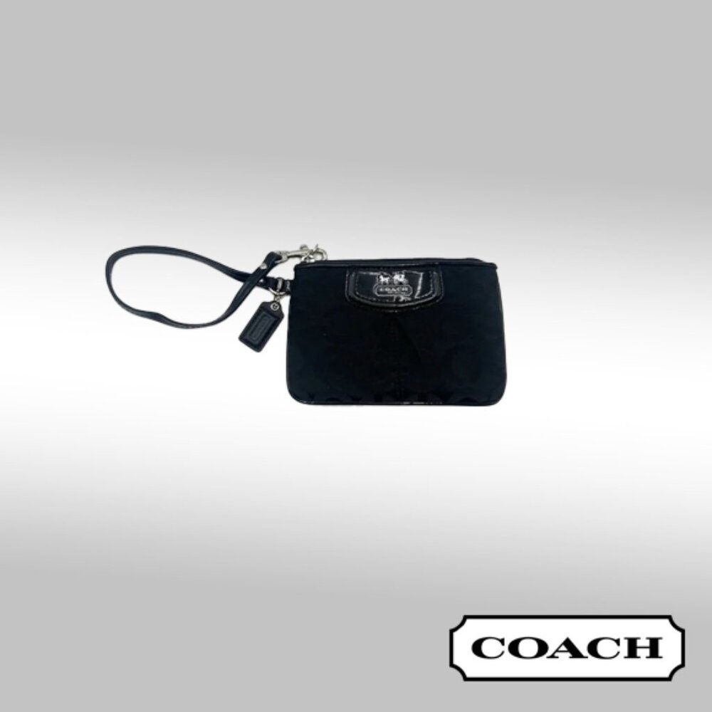 Coach Madison Signature “C” Wristlet – Jacquard Fabric